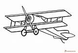 Propeller Stylization Biplane sketch template