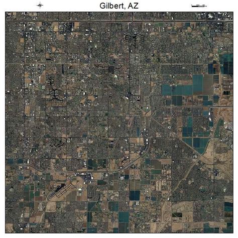 aerial photography map  gilbert az arizona