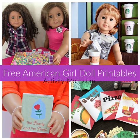 american girl doll printables  activity mom