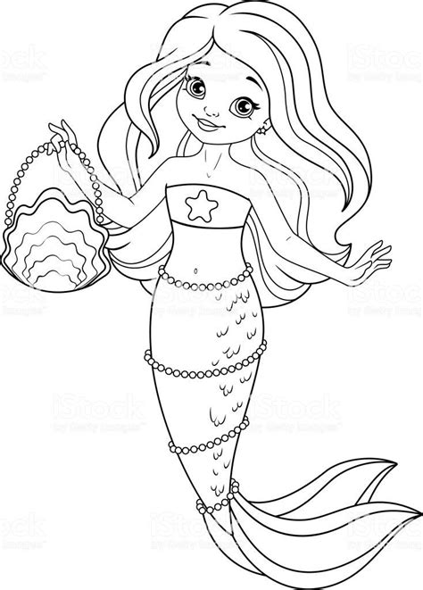 cute mermaid coloring page youngandtaecom mermaid coloring pages