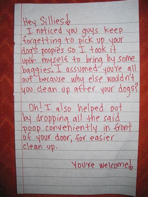 write  letter  complaint  neighbors