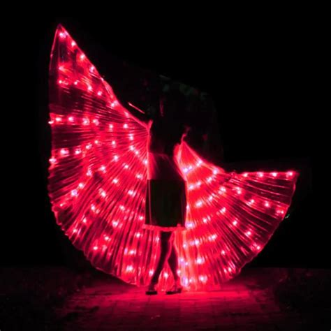 large led wings belly dancing light  wings lsis wings dj wing girls dance costumes single