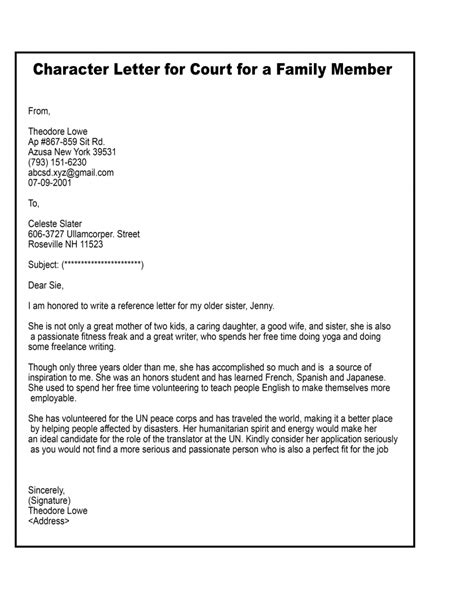 good moral character letter sample collection letter template