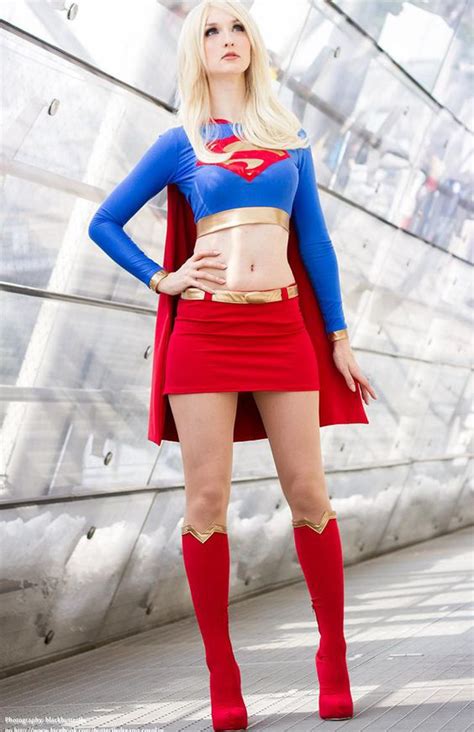 sexy tight supergirl cosplay halloween superhero costume [spm1610