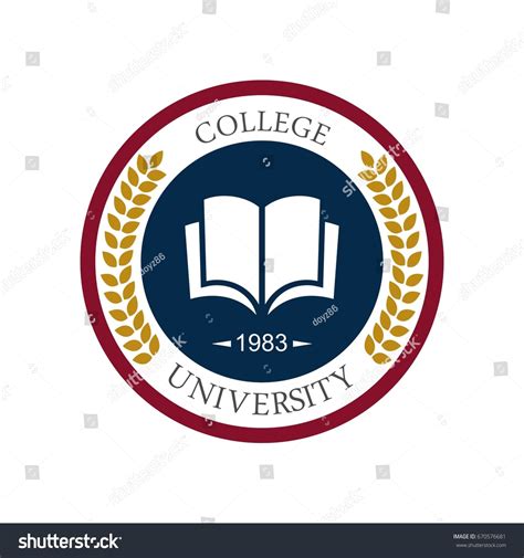 college university logo images stock  vectors