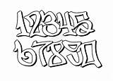 Graffiti Zahlen Schrift Schriftarten Schriftzug Graffitibild Beste Schriftart Pinnwand sketch template