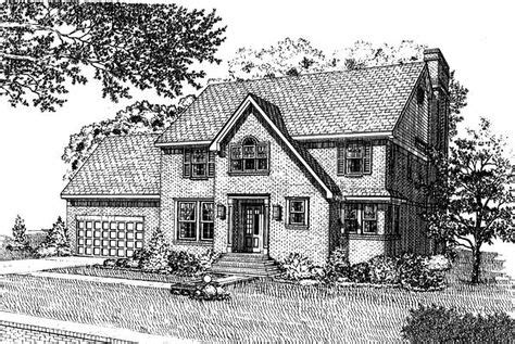 colonial style house plan    bed  bath  car garage  images colonial