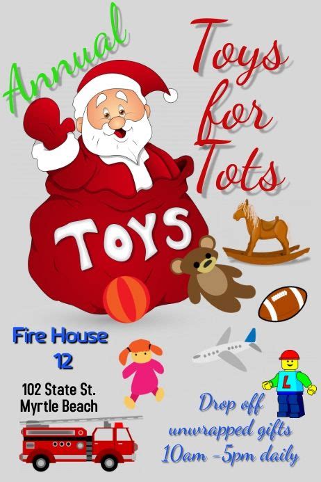 toys  tots flyer template    offers christmas toy
