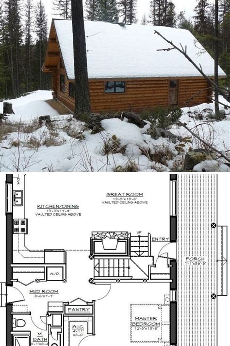 story  bedroom log cabin retreat floor plan log cabin house plans cabin house plans