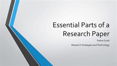 essential parts   research paper