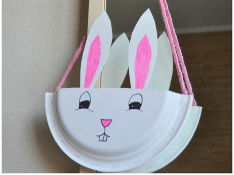 small easter plate  adorable  easy easter bunny crafts