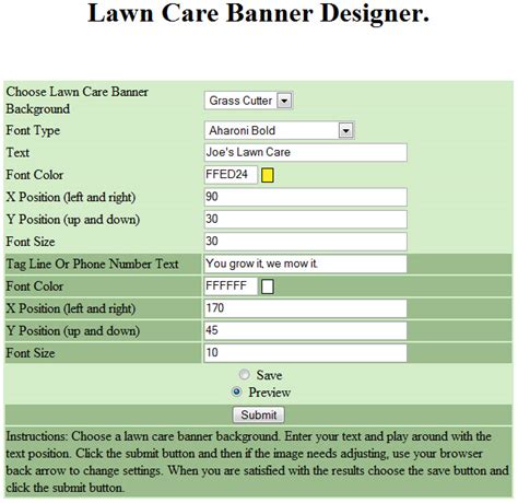 lawn care estimate template  template