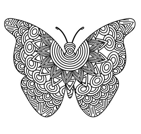 large butterfly coloring pages