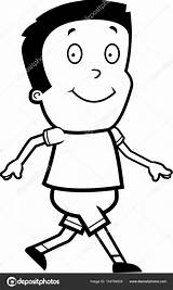 Walking Boy Clipart Cartoon Walk Coloring Pages Template Clipground sketch template