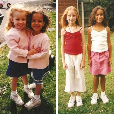 Black And White Biracial Twin Sisters Lucy And Maria Aylmer Twins