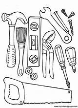Construction Worker Crafts Printable Father Items sketch template
