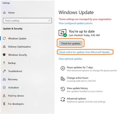 Windows 10 Check For Updates Vs Check Online For Updates Super User