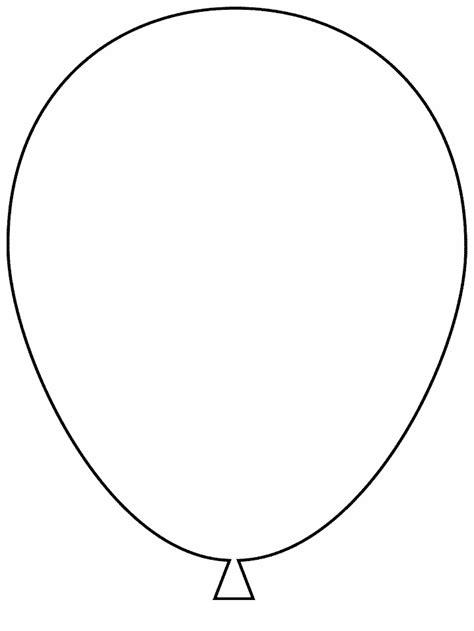 balloon template printable az coloring pages