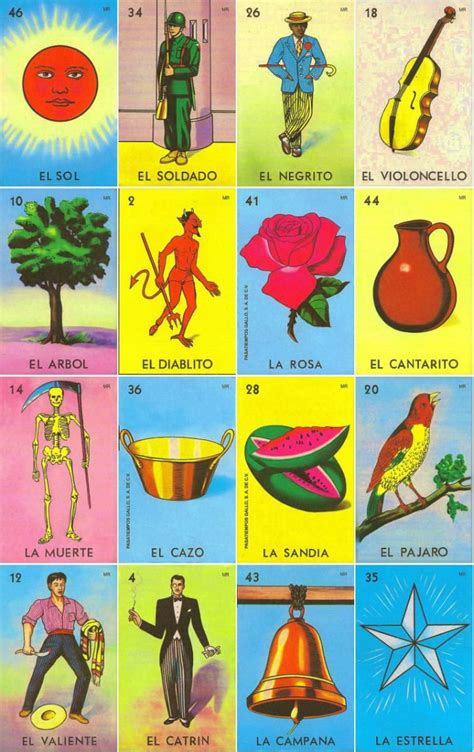 printable loteria mexicana cartas