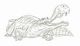 Sarcosuchus Crocodile Sarcastic sketch template