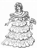 Google Lady Crinoline Sewing Search sketch template