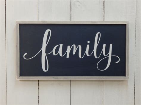 family sign wood family sign family wood sign framed