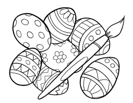 printable easter egg coloring pages  kids st james anglican
