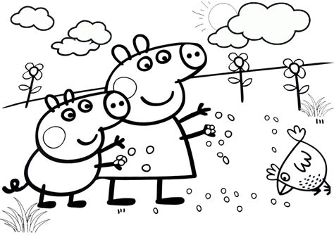 peppa pig coloring pages  print  color  print color craft