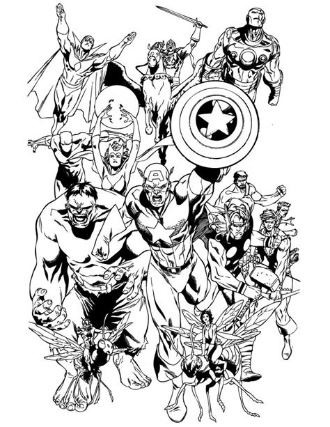pin  spetrimarvelcomics  coloring pages avengers coloring pages