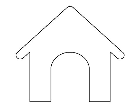 printable dog house template