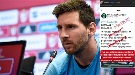 Lionel Messi Takes To Instagram To Call Out ‘fake News’ Eurosport
