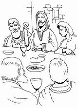 Coloring Supper Last Jesus Eating Clipart Library Popular Color Kids sketch template