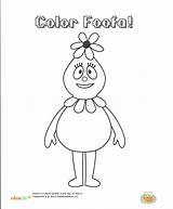 Gabba Yo Coloring Foofa Pages Muno Color Party Nick Jr Favorite Nickjr sketch template