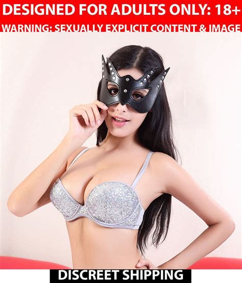 Kamalife Adult Sex Toys Masquerade Mask 14 Pin Pu Leather