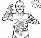 C3po Coloring Color Getcolorings Pages Printable sketch template