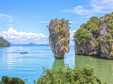 der james bond felsen  der phang nga bucht thailand khao lak land