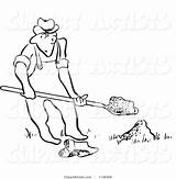 Digging Man Picsburg Clipart Vector Copyright sketch template