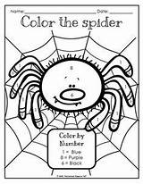 Preschool Spider Spiders Activities Worksheets Color Kindergarten Coloring Pack Halloween Kids Busy Very Theme Crafts Letter Learning Teacherspayteachers Learn Pages sketch template