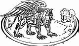 Bakugan Coloring Dragonoid Nillious Fearless Destroyer Loyal sketch template