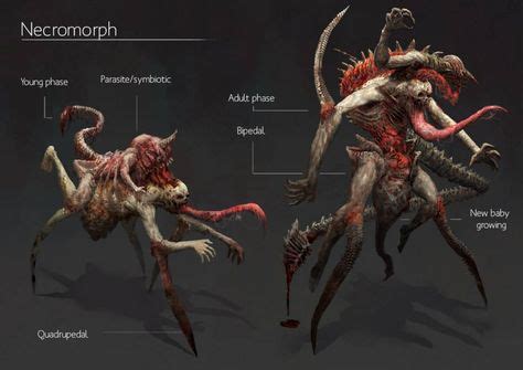 necromorph concept concept art digital art creature concept creature concept art monster art