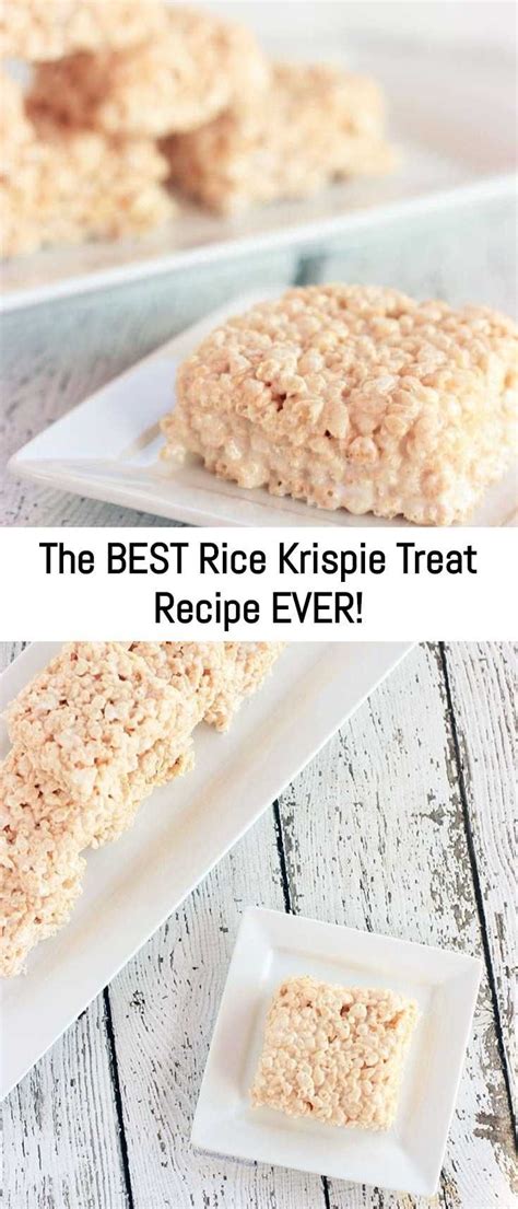 The Best Rice Krispie Treat Recipe Ever These Treats Are Ooey Gooey