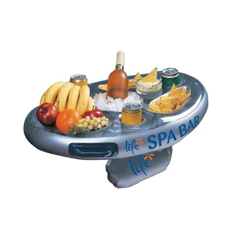 life inflatable floating spa bar  holding drinks  games