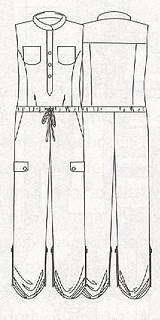 Jumpsuit Schnittmuster Pattern моды источник Ru Clothes sketch template