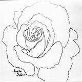 Traceable Coloring Pages Rose Getcolorings Color Getdrawings sketch template