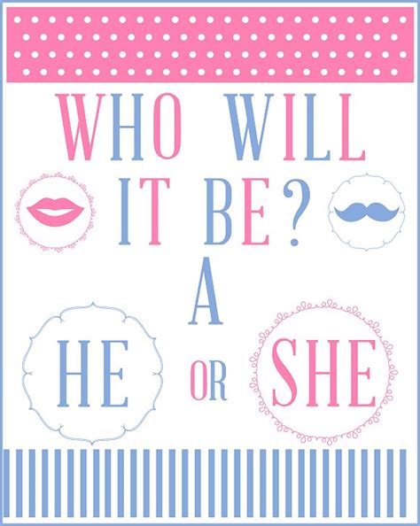 download these cute free gender reveal printables catch my party