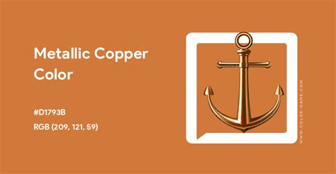 metallic copper color hex code  db