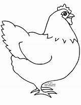 Hen Chicken Coloring Colouring Pages Printable Chickens Sheets Visit Big sketch template