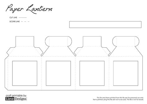 paper lantern template lieve designs
