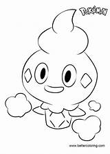 Coloring Pokemon Pages Vanillite Printable Kids sketch template