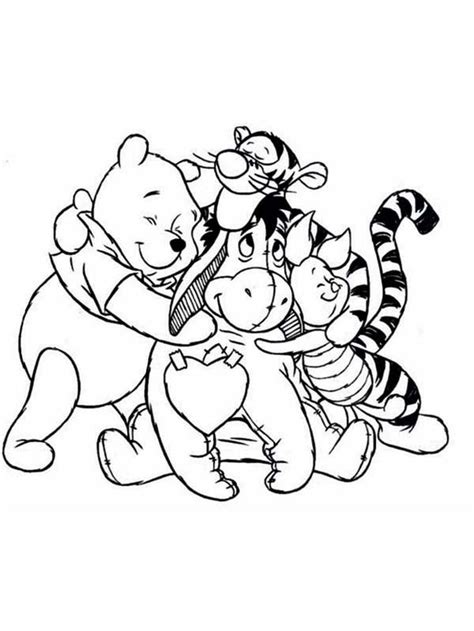 winnie  pooh coloring pages printable  coloring sheets disney